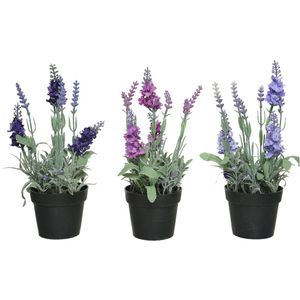 Decoratieve plant 25 cm PVC Lavendel