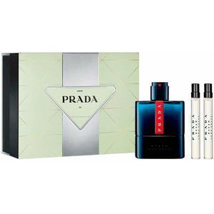 Parfumset voor Heren EDT Prada Luna Rossa Ocean 3 Onderdelen