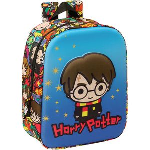 Schoolrugzak Harry Potter Blauw Multicolour 22 x 27 x 10 cm 3D