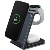 Mobilize 3in1 Aluminium Wireless Charger Station 15W