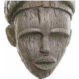 Decoratieve figuren DKD Home Decor 24 x 15 x 58 cm Grijs Koloniaal Afrikaanse