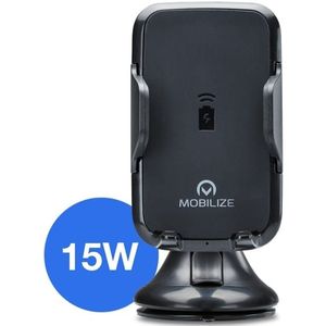 Mobilize Wireless Car Charger/Holder 5W/7.5W/15W Black