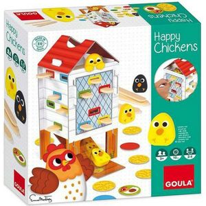 Jumbo Happy Chickens - Gezelschapsspel voor peuters | Speel verstoppertje met Happy Chickens van Goula | Leeftijd 3+ | 2-4 spelers