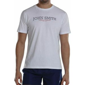Heren-T-Shirt met Korte Mouwen John Smith Efebo Wit Maat L