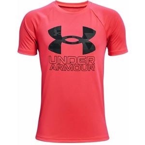 Kinder-T-Shirt met Korte Mouwen Under Armour Tech Hybrid Rood Maat S