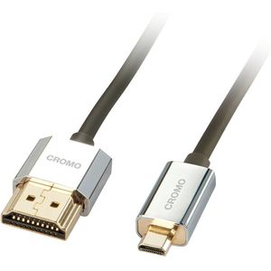 Kabel HDMI naar Micro HDMI LINDY 41680 50 cm Zwart/Gris