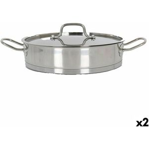 Kookpot met Glazen Deksel Quttin 6 L Ø 32,8 cm (2 Stuks)