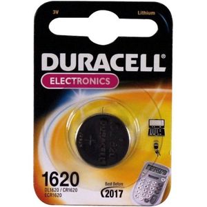 Duracell Batterie Lithium Knopfzelle CR1620 3V Blister (1-Pack) 030367