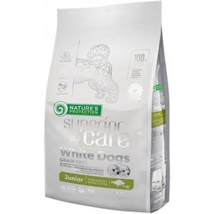 NATURE'S PROTECTION Superior Care White Dogs Grain Free Junior Small Białoryba - droogvoer voor puppy's - 1,5 kg