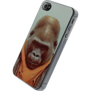 Xccess Metal Plate Cover Apple iPhone 4/4S Funny Gorilla