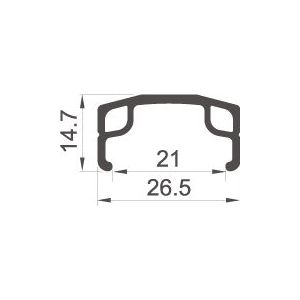 Voorwiel Rodi 28" / 622*21 Parallex - zilver