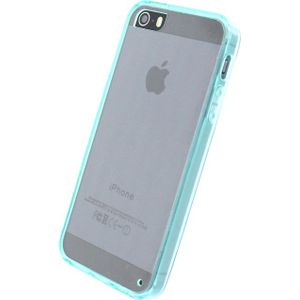 Xccess TPU/PC Case Apple iPhone 5/5S/SE Transparent/Turquoise