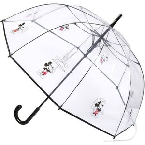Paraplu Mickey Mouse Transparant Zwart PoE