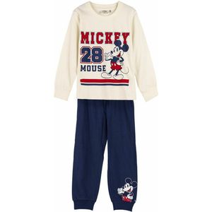 Pyjama Kinderen Mickey Mouse Beige Maat 6 Jaar