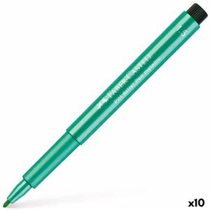 Markeerstiften Faber-Castell Pitt Artist Metaal Groen 10 Stuks