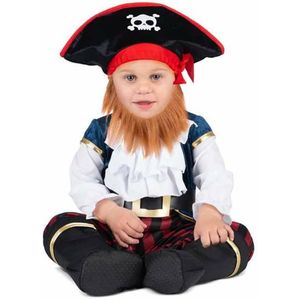 Kostuums voor Baby's My Other Me Piraat 4 Onderdelen Zwart Maat 7-12 Maanden