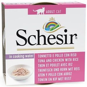 SCHESIR in cooking water Tuna with chicken and rice - nat kattenvoer - 85 g
