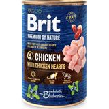 BRIT Premium by Nature Chicken with hearts - nat hondenvoer - 400 g