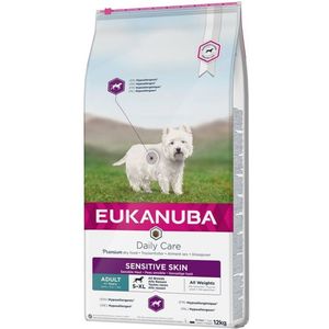 Voer Eukanuba Daily Care Sensitive Skin Volwassen Vis 12 kg