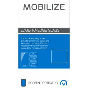 Mobilize Edge-To-Edge Glass Screen Protector Apple iPhone 6 Plus/6S Plus Black Full Glue