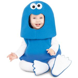 Kostuums voor Baby's My Other Me Cookie Monster Sesame Street Blauw (3 Onderdelen) Maat 0-6 Maanden