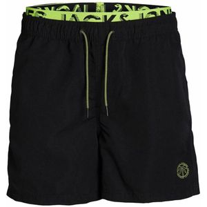 Badpak voor kinderen Jack & Jones Jjswim Db Wb Neon Zwart Maat 152 cm