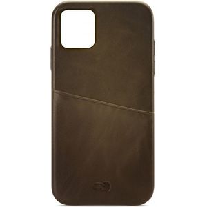 Senza Desire Leather Cover with Card Slot Apple iPhone 11 Burned Olive