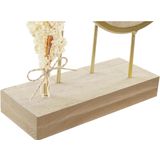 Bordsklocka DKD Home Decor Spiegel Natuurlijk Gouden Metaal MDF (26 x 8 x 53 cm)