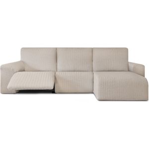 Hoes voor chaise longue met korte armleuning rechts Eysa JAZ Beige 120 x 120 x 360 cm