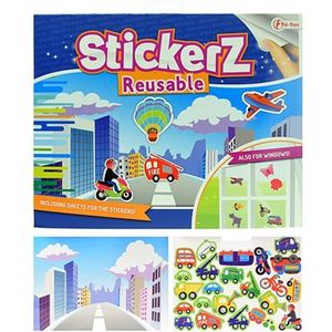 StickerZ Stickerboek Verschillende Voertuigen met Herbruikbare (Raam) Stickers