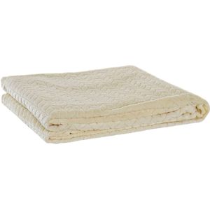 Deken DKD Home Decor Pijlen Beige (150 x 200 x 2 cm)