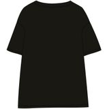 Dames-T-Shirt met Korte Mouwen Snoopy Zwart Maat XS