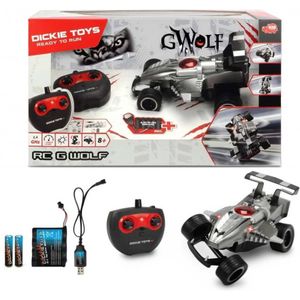 Dickie Toys RC G-Wolf Raceauto + Licht Zilver/Zwart