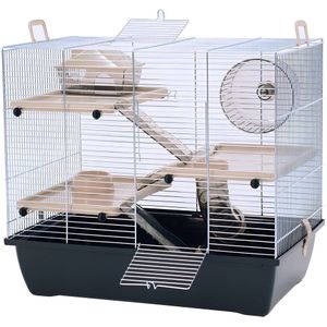 INTER-ZOO Pinky 3 Zinc Black - kooi voor een hamster