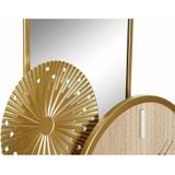 Bordsklocka DKD Home Decor Spiegel Natuurlijk Gouden Metaal MDF (26 x 8 x 53 cm)