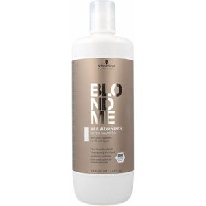 Schwarzkopf BlondMe All Blondes Detox Shampoo 1000ml - Normale shampoo vrouwen - Voor Alle haartypes