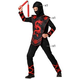 Kostuums voor Kinderen Ninja Maat 5-6 Jaar