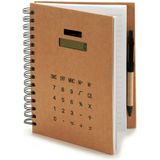 Spiraalnotitieblok met Pen Rekenmachine 2,5 x 21 x 18 cm (12 Stuks)