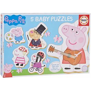 Educa Set van 5 Puzzels Peppa Pig