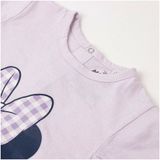 T-Shirt met Korte Mouwen voor kinderen Minnie Mouse Paars Maat 18 maanden