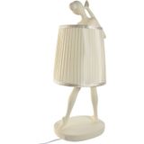 Bureaulamp Home ESPRIT Wit Hars 40 W 220 V 29 x 25 x 62,5 cm