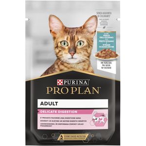 PURINA Pro Plan Delicate Kalkoen Vis Multipack - natvoer voor katten - 10x85 g