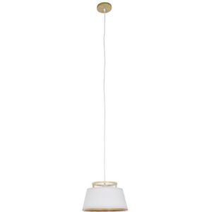 Plafondlamp DKD Home Decor Wit Bruin Natuurlijk Bamboe 50 W 30 x 30 x 20 cm
