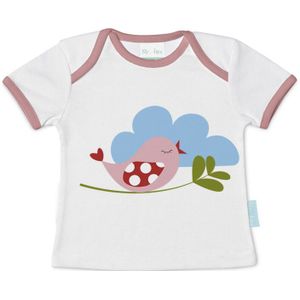 T-Shirt met Korte Mouwen voor kinderen HappyFriday Mr Fox Little Birds Multicolour 18-24 meses