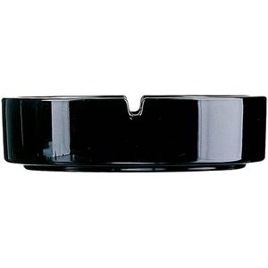 Asbak Arcoroc  6 Stuks Stapelbaar Set Zwart Glas 10,7 cm