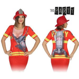 Nachthemd voor volwassenen 8263 Brandweervrouw