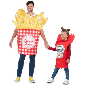 Kostuums voor Volwassenen My Other Me Één maat Friet Ketchup