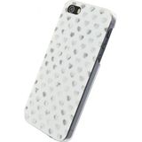 Xccess Hard Cover Apple iPhone 5/5S/SE White/Silver Hearts