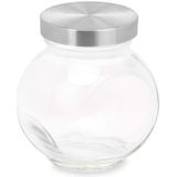 Koekblik Transparant Glas 180 ml (48 Stuks) Met deksel Aanpasbaar