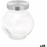 Koekblik Transparant Glas 180 ml (48 Stuks) Met deksel Aanpasbaar